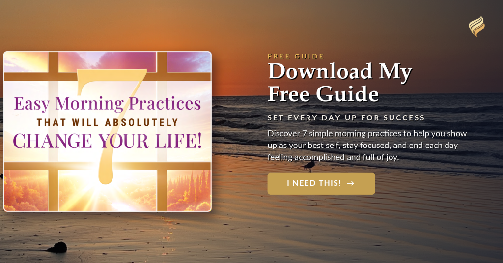 Free life coaching guide download - sunrise over the water